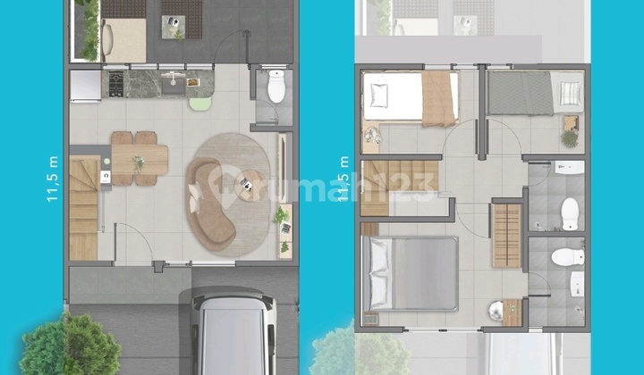 DISEWAKAN Park Serpong cluster XYZ COVE (CAT) 2