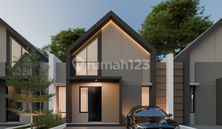 Rumah dengan Desain Scandinavian Royal Regency di Bagor Nganjuk 2