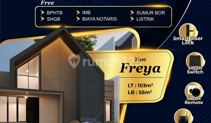 Scandinavian style house, Royal Regency housing in Bagor Nganjuk