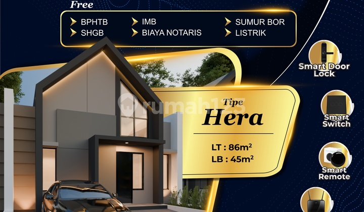 Rumah dengan Desain Scandinavian Royal Regency di Bagor Nganjuk