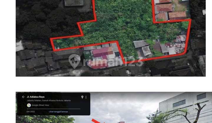 Murah.BU.Tanah dijual jl.adhyaksa lebak bulus.dekat simatupang.shm..lokasi bagus banget lt.7799m2 