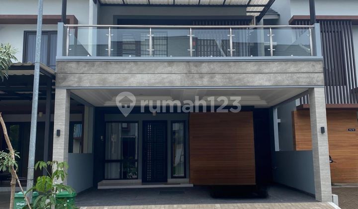 FRANS CEN-Disewa Casajardin Peony.Rumah Semi Furnish.Wow bagus.Luas 7x18m2/ 2 lt 1