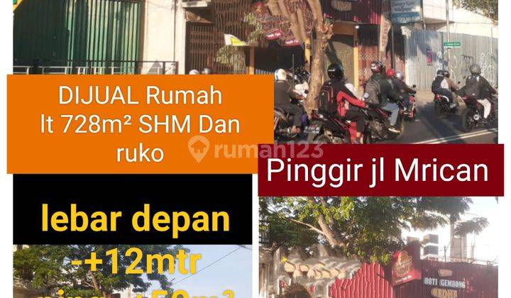 DIJUAL rumah dan ruko jalan raya 1