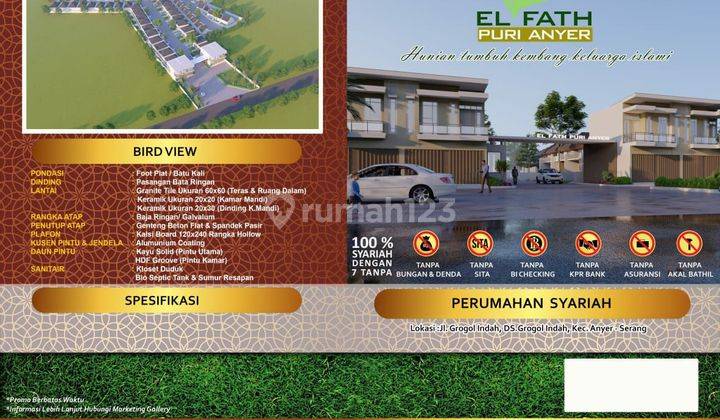 Rumah Cluster Strategis Elfath Puri Anyer Dekat Pabrik Chandra Asri Cilegon 2