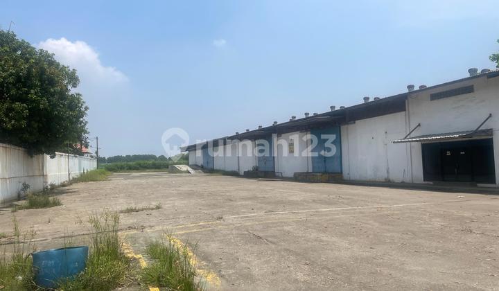 Warehouse on Jl Sungai Tiram, Marunda Baru, Cilincing. Land area in certificate approximately 6500, actual area around 7000. Building area approximately 1800 m². Includes office, access for 40ft containers, loading dock. Electricity 13,500 watts. SHM & HGB certificates. Warehouse on Jl Sungai Tiram, Marunda Baru, Cilincing. Land area in certificate approximately 6500, actual area around 7000. Building area approximately 1800 m². Includes office, access for 40ft containers, loading dock. Electricity 13,500 watts. SHM & HGB certificates.