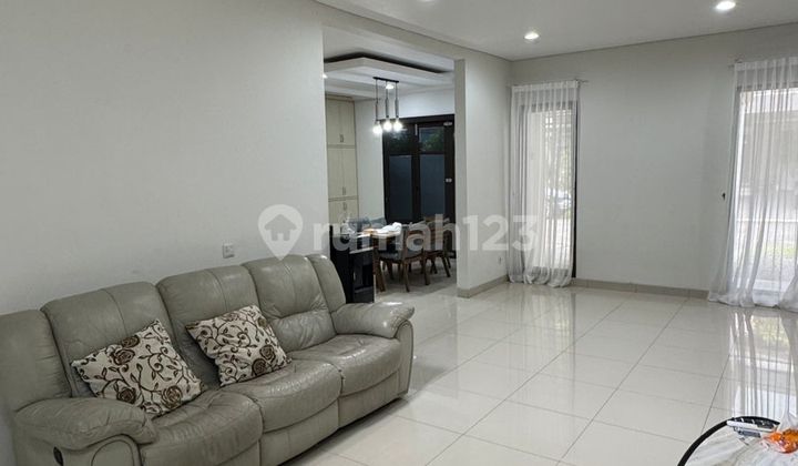 Eminent Prestigia BSD City, 3rd Floor with Home Theater, Land/Building Area: 153/250, Bedrooms/Bathrooms: 4+1/3+13, Fully Furnished, South Facing, Electricity 5500, Certified Title.