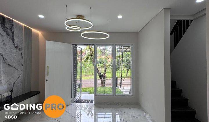 Rumah Cantik Siap Huni Sudah Renovasi Delatinos Bsd Luas Tanah : 112 Luas Bangunan 90kt 3 Km 2 Bangunan 2 Lantaikitchen Dan Lampu Hias  2