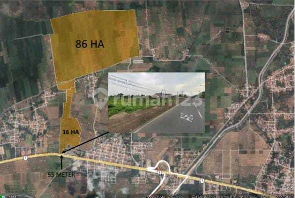 Dijual Tanah Luas 102 Hektar di Mandusari, Subang