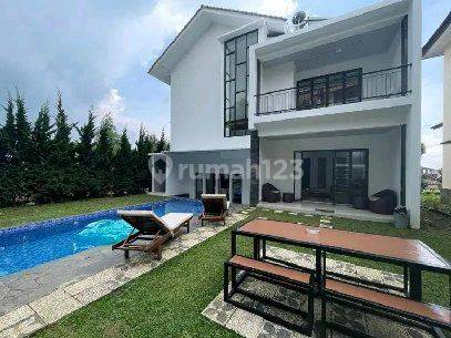 Rumah Villa 3 Lantai Shm Bagus Ada Kolam Renang Fully Furnished  2