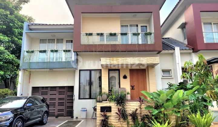 Cozy Semi-Furnished 2-Story House for Sale in Kebayoran Bintaro Gb-16803