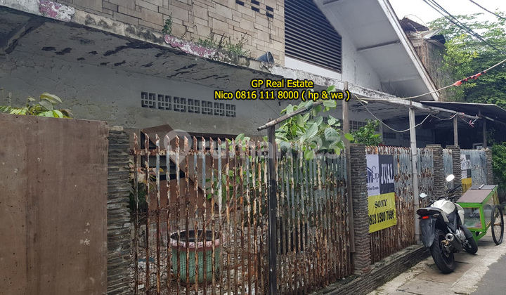 dijual rumah tua 438m2  jl laksana kartini JakPus Murah! cocok kost / gudang n1053