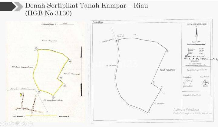 N475 Dijual Tanah di Pekanbaru Riau Tanah Kampar Siak Hulu Desa Baru 14.99 Ha 2