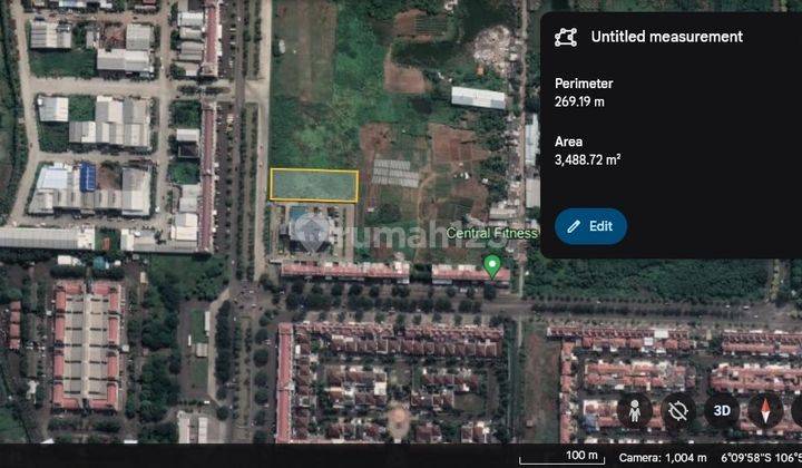 Kavling Komersial 3500m2 Dijual Jl Harapan Indah Boulevard Bekasi Lebar 35m Barat N1000 2