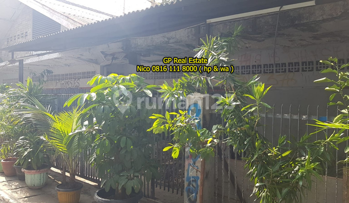 dijual rumah tua 438m2  jl laksana kartini JakPus Murah! cocok kost / gudang n1053 2