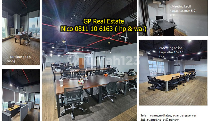 For Sale Office Space The Belleza Permata Hijau 4 units 97m2 - 164m2 can buy 1 n1085