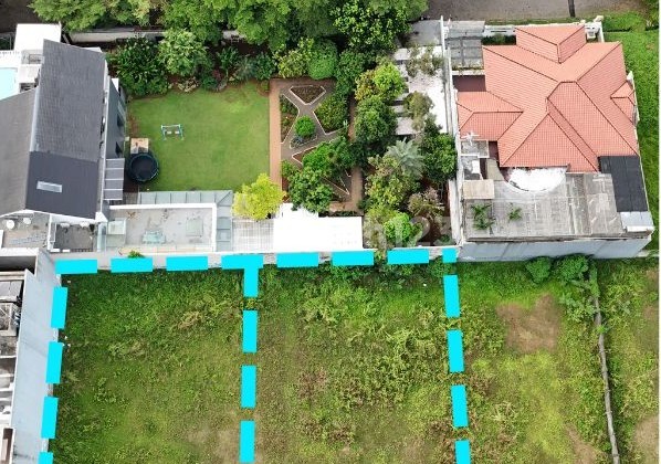 jual 2 kavling 1320m2 intercon taman kebon jeruk blok R selatan bisa beli 1 n1086