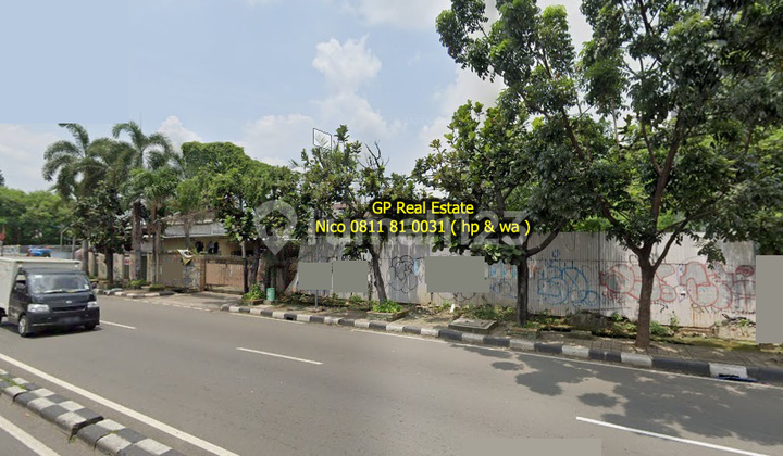 Jual Tanah komersial di Kemanggisan Utama Raya Palmerah Jakbar 489m2 Utara ada IMB n998