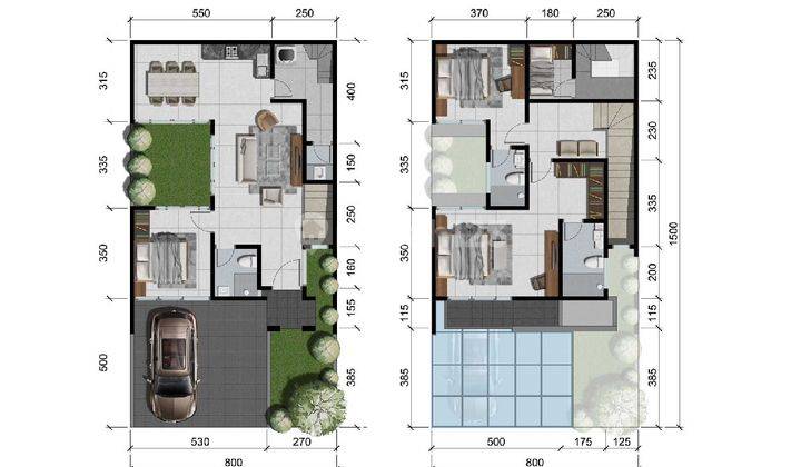 Rumah 4 Kamar, Smart Home, Lengkap Kanopi di Perintis Makassar 2