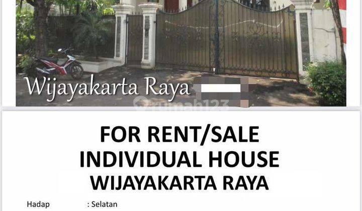 For Rent Sale House At Wijayaketa Raya, Kby. Baru Jaksel