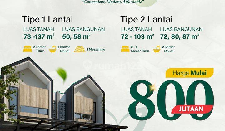 Rumah Baru Cluster Modern 2 Lantai Taman Kopo Indah Bandung 1