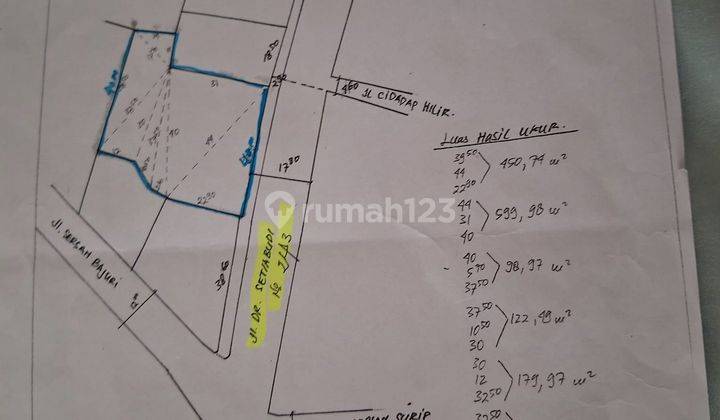 Jual Cepat Tanah Strategis di Mainroad Setiabudi Bandung 2