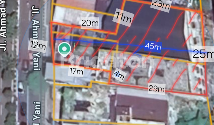 Ruko Gandeng Besar Strategis Ahmad Yani Beserta Kos Tanah Ngantong