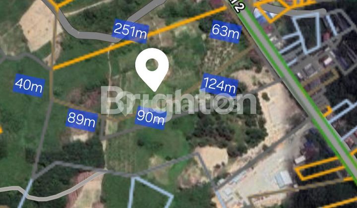 Tanah Komersial Poros Jalan Soekarno Hatta Dekat Gerbang Tol Investasi Gerbang IKN