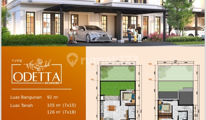 Citra City Odetta Ciputra House, Strategic City Center Near Campus 2