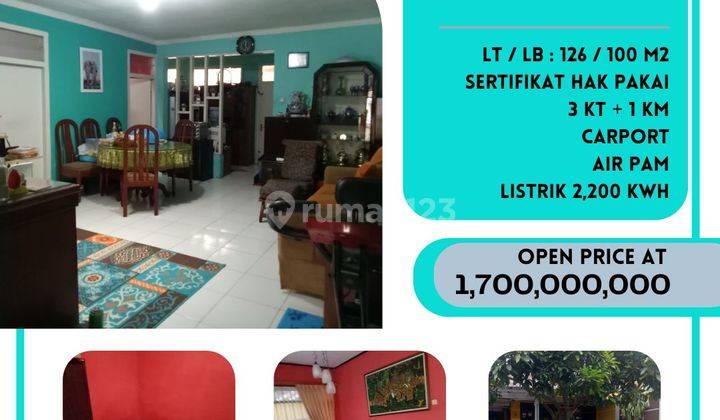 Rumah 1lt Tengah Kota Bandung Sayap Surapati 1