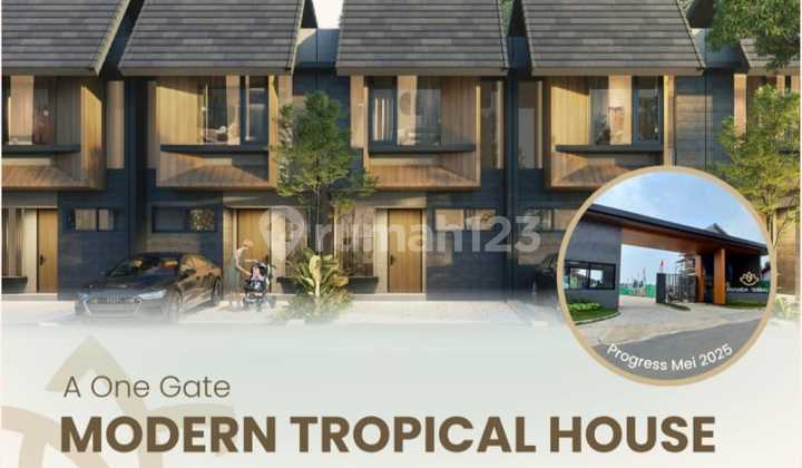 Rumah Modern Tropical Dekat Mrt Lb Bulus - Ananda Terrace Ciputat