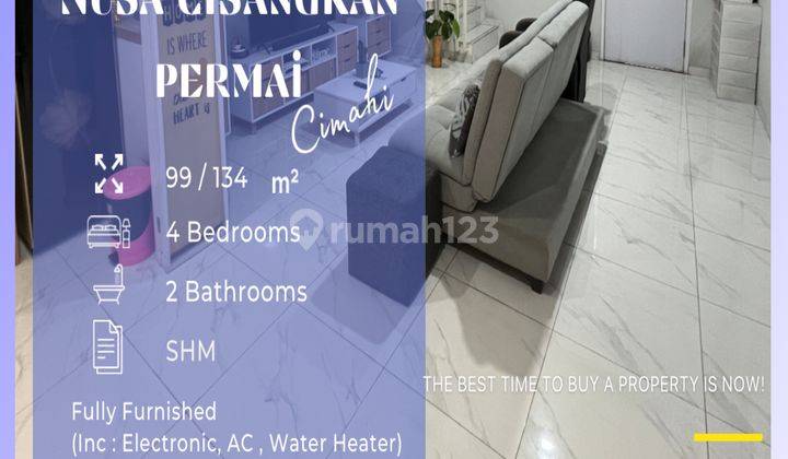 Rumah Modern Minimalis, Furnished, Nusa Cisangkan Permai, Cimahi 1