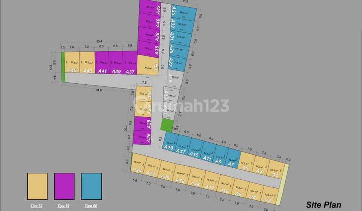 Cluster rumah 2 lantai pondok cibubur di Jl radar auri 8
