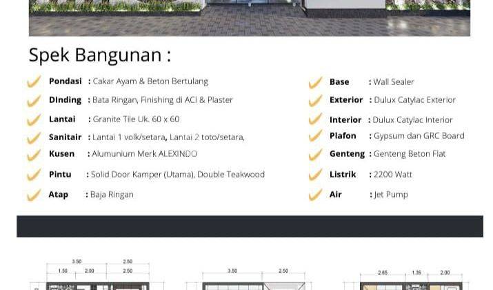 Cluster rumah 2 lantai pondok cibubur di Jl radar auri 9