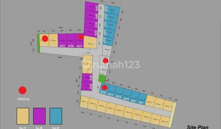Rumah mezzanine terbaru 2 lantai akes 2 mobil dan deket tol 7