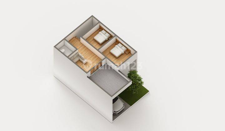 Rumah 2 Lantai SHM di Jl radar auri Baru 5