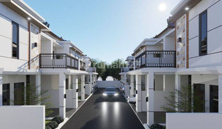 Rumah 2 Lantai konsep bali akses 2 mobil 2