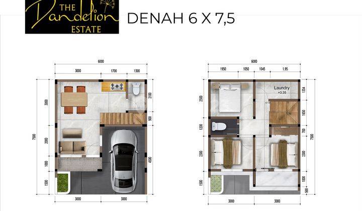 Rumah Mewah Modern 2 Lantai di samping Gunadarma 2