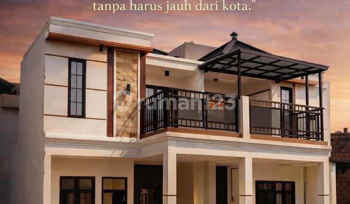 Millennials & Gen Z Must-See! Best-Selling 2-Story Bali Style House, Flat Installment KPR with No Down Payment 2