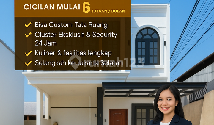 Rumah Baru Dekat Kampus Ui & Stasiun Krl - Desain Modern Classic