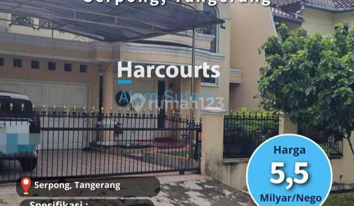 Dijual Cepat Rumah di Villa Melati Mas BSD Siap Huni 1