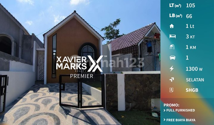 F121 Rumah Baru Full Furnish , super cantik hanya di Greenland Tidar Malang  1