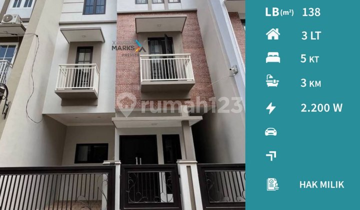 Disewakan Rumah Modern Furnish Dekat SMA Santo Yusup di Ikan Ikan Malang