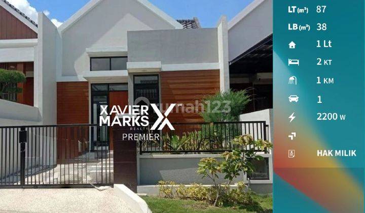 F019 Harga Dibawah Pasar Rumah Baru Minimalis di Riverfront Malang 1