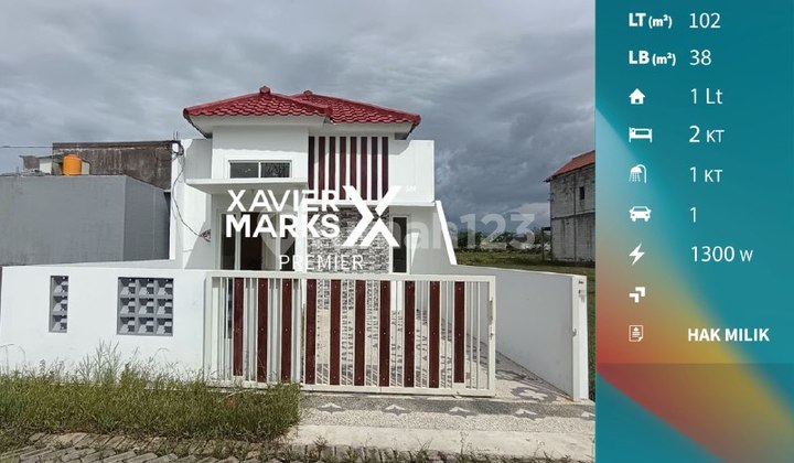 F264 Rumah Minimalis Bangunan Baru hanya 400 jutan di Kota Malang  1