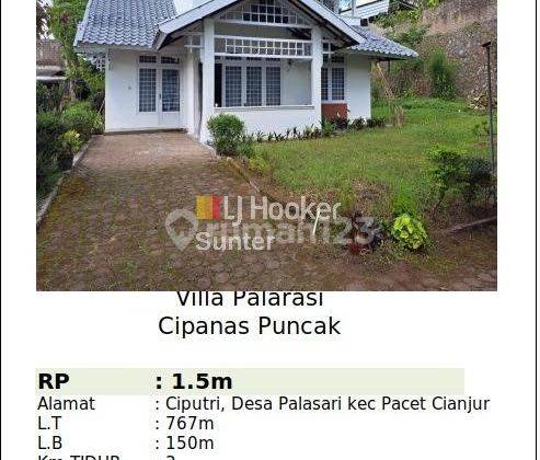 Villa Jual, Pacet, Cianjur Jawa Barat 1