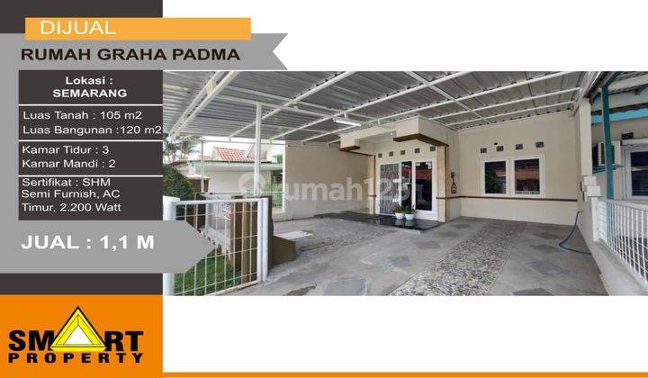  Rumah Semi Furnished Bagus 1,5 Lantai  di Graha Padma Semarang 1