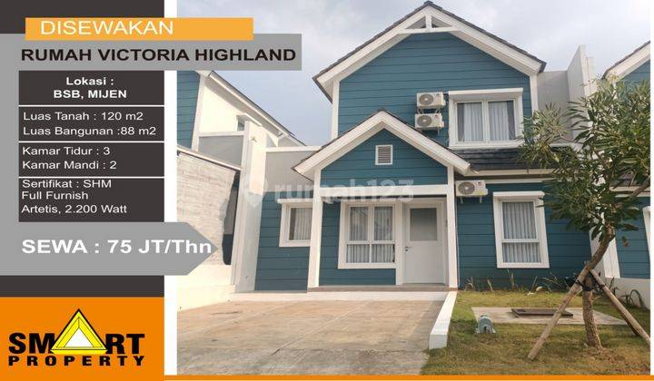  Rumah Furnished di VICTORIA HIGHLAND, BSB City Semarang 1