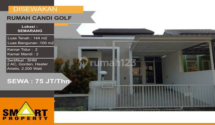  Disewakan Rumah Bagus di Candi Golf Semarang Luas 144 m2 1