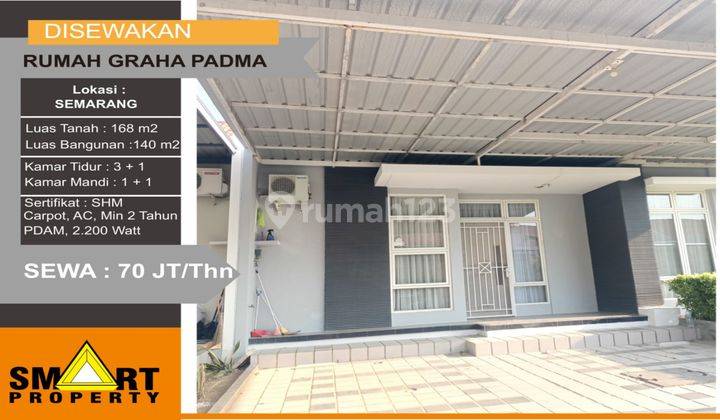  Rumah Semi Furnished 168 m2 Bagus di Graha Padma SEMARANG 1