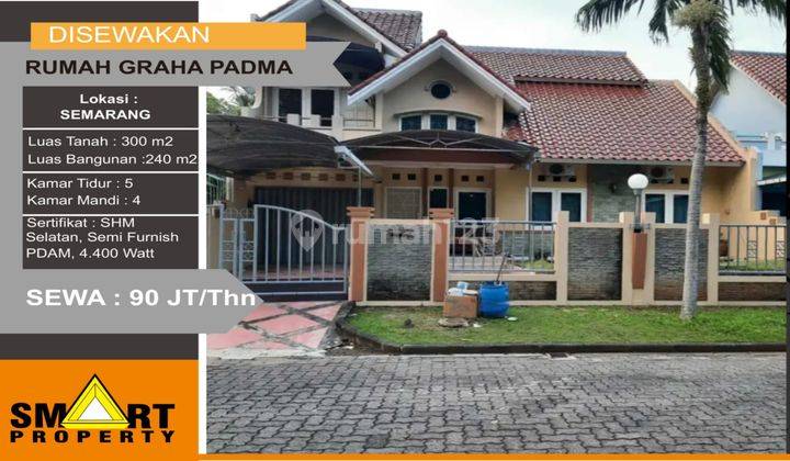  Rumah Semi Furnished Bagus 300 m2 SHM di Graha Padma SEMARANG 1